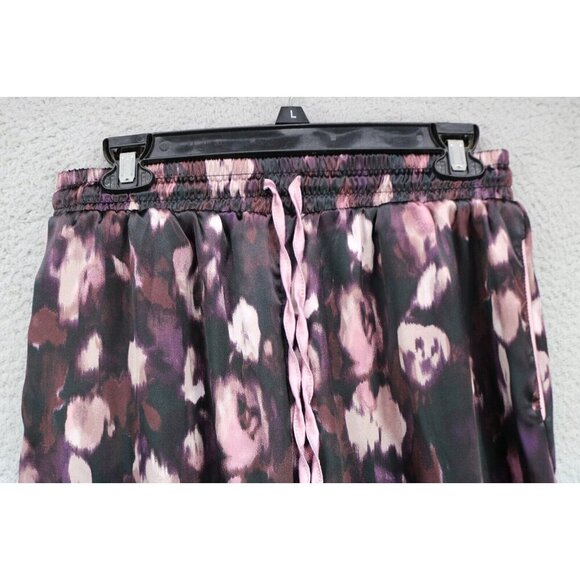 Jason Wu Short Sleeve Button-Up Satin Pajama Set-Medium-Drawstring-Pockets - Picture 5 of 16